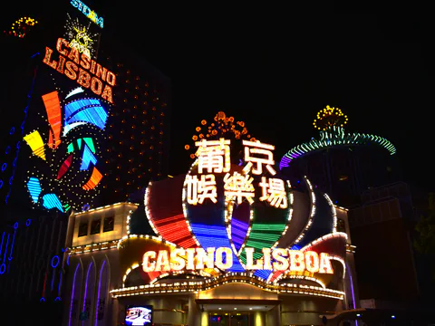 Nočné kasíno Lisboa v Macau